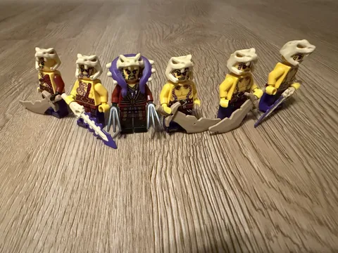 Lego Ninjago Anacondrai Cultists + Chen Lot of 6 Figures w/ Weapons 