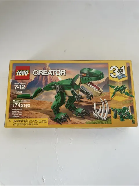 LEGO CREATOR 3 In 1 Mighty Dinosaurs 174 Pieces NIB Variety Of Creations