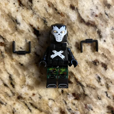 LEGO Marvel Crossbones minifigure custom pad printed