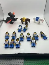 Lego Castle Vintage Chainmail Knights Wizard Dragon Horse Lot See Pics And Space
