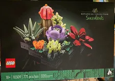 LEGO Botanical Collection 10309 Succulents Complete Set 771pcs Age 18+