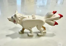 LEGO Ninjago Akita Wolf Form bb0916c01pb01 White Wolf Animal Figure 70671