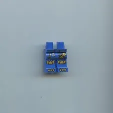 NINJAGO x 1 Jay Blue Minifigure Hips and Legs with Dark Blue Sash, Gold Hems