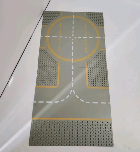 Vintage Lego Base Plates - Space Landing Pad and 'Tee' Roadway
