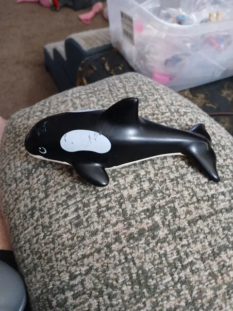 Lego Duplo Baby Orca Killer Whale 3.5" Animal Figure Minifigure Real Zoo J