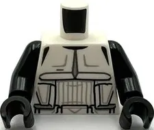 Lego New White Minifig Torso SW Detailed Armor Scout Trooper Narrow Belt Part