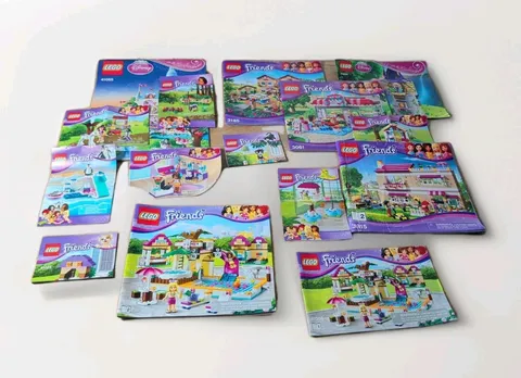 LEGO FRIENDS Instruction Manuals: Lot of 16 Booklets Disney Princess