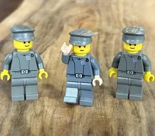 LEGO Minifigure Star Wars Lot of Three Imperial Officers - Rare LEGO Lot 3