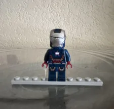 LEGO Marvel Iron Man Minifigure Blue Armor Suit Superhero Figure