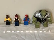 LEGO Ultimate Spider-Man Spider-Helicopter Rescue Minifigure Lot of 4