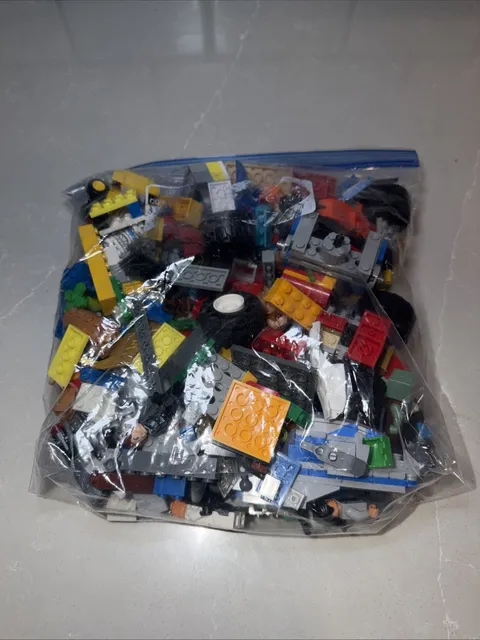 1 Bag Of Random Picked Lego Pieces 1.8 Pounds