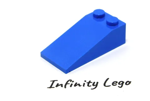8 LEGO Blue Slope Brick 2 x 4 (30363) - 8 pieces