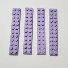 Lego Lavender Purple 2x12 2445 Parts Pieces  Long Plates Frozen Friends Girls