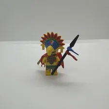 Lego Achu Minifigure Adventurers Jungle 5986 5976 5906 adv001 With Weapon + Cape