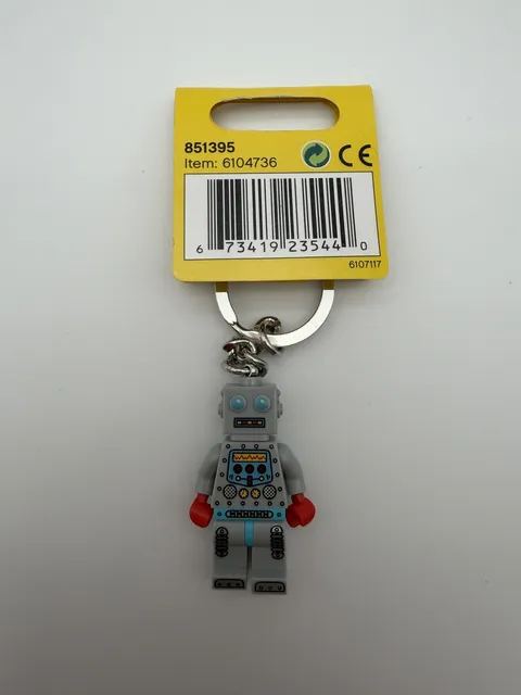 LEGO Gear 2015 Robot Minifigure Key Chain 851395 NEW Rare Retired 