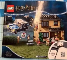 LEGO Harry Potter 4 Privet Drive Home 75968 Complete Set W/Manual No Box Retired