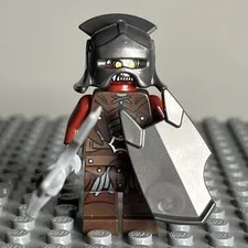 2012 Lego Minifigure - Uruk-hai #lor007 W/ Battle Axe - 3D