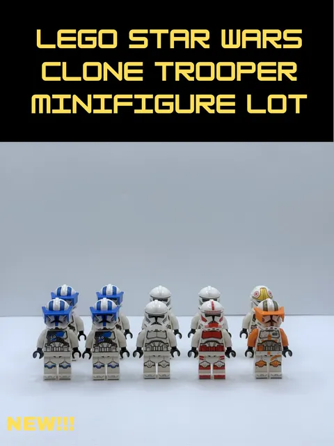 NEW LEGO Star Wars Clone Trooper Minifigure Lot of 10x