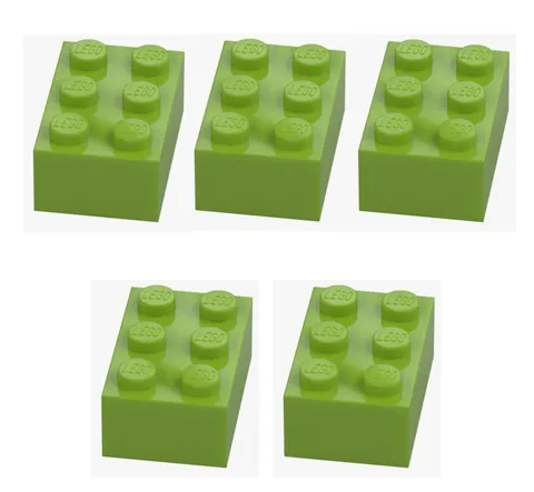 LEGO ® 5x brick 2x3 bright yellowish green 3002 4220631 green building block new brick