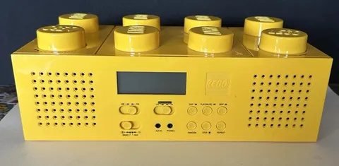 LEGO Yellow Brick CD Player FM AM Radio Boombox Portable LG11013 Please Read Des