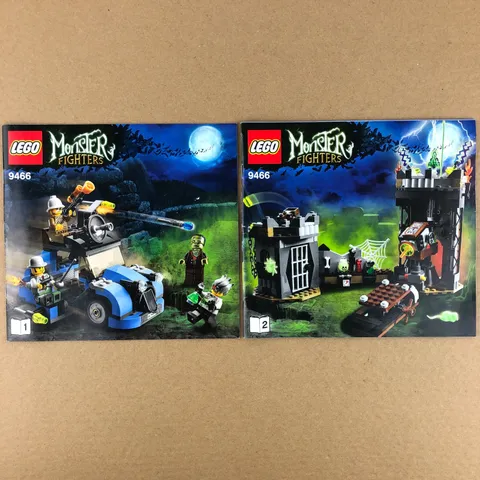 Lego Monster Fighters The Crazy Scientist & His Monster 9466 Manual Booklet ONLY