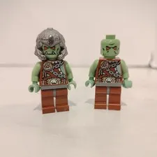 LEGO Castle Fantasy Era Troll Warrior Orc Minifigures lot of 2