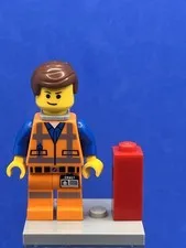 Emmet (Lopsided Closed Mouth Smile, Piece of Resistance) tlm018 - The LEGO Movie