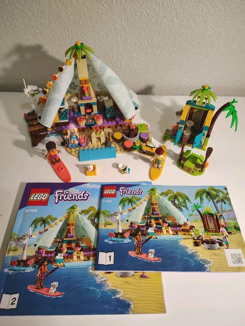 LEGO Friends: Beach Glamping (41700) 100% Complete - NO BOX 