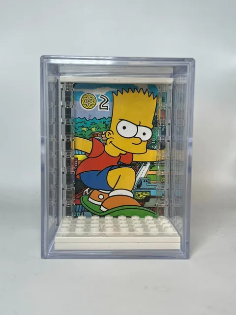 Collectible Force Pack Minifig Display Case For Lego The Simpsons Bart