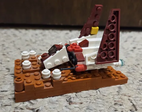 LEGO STAR WARS CLONE WARS REPUBLIC ATTACK SHUTTLE 30050 WITH GEONOSIS DIOROMA