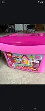 LEGO Bricks Bricks Bricks 5585 Pink Storage Tub Bucket 216pcs Multicolor