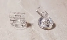 New LEGO Handle Lot of 2 Clear Translucent Bar and Short Handle Build Bouquet