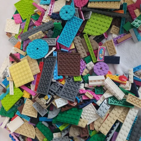 LEGO Bulk Plates Lot 5 lbs - Flat Pieces Tiles All Sizes