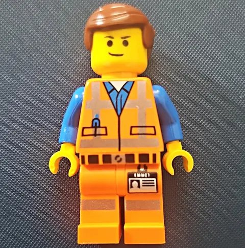 LEGO Emmet Minifigure The LEGO Movie MINIFIGURES Orange Construction Worker