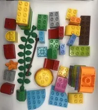 Lego Duplo Lot + Hanging Vine Leaves Lighter Green Plant Jungle Zoo Replacement
