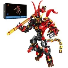 Mech Clamp Block, Action Mecha Monkey King Building Block Sets with Moving Gels...