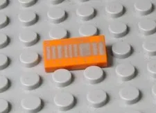 LEGO Tile with CALIFORNIA Lettering and Silver Stripe from Ideas Set