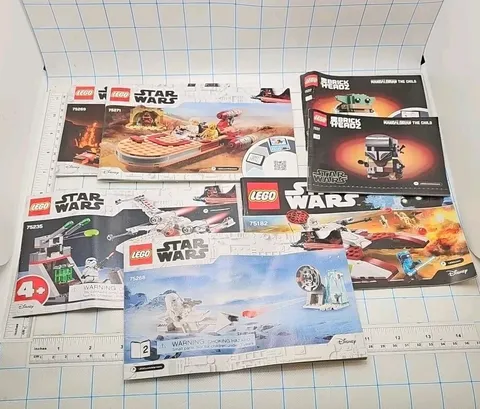 Lego Star Wars Instruction Manuals Lot of 7 75269 75271 75235 75268 75182 75317