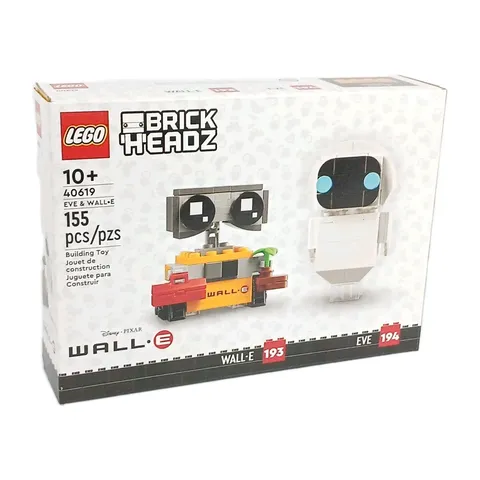 LEGO® BRICKHEADZ Disney Eve and Wall-E 155 Piece Building Set 40619