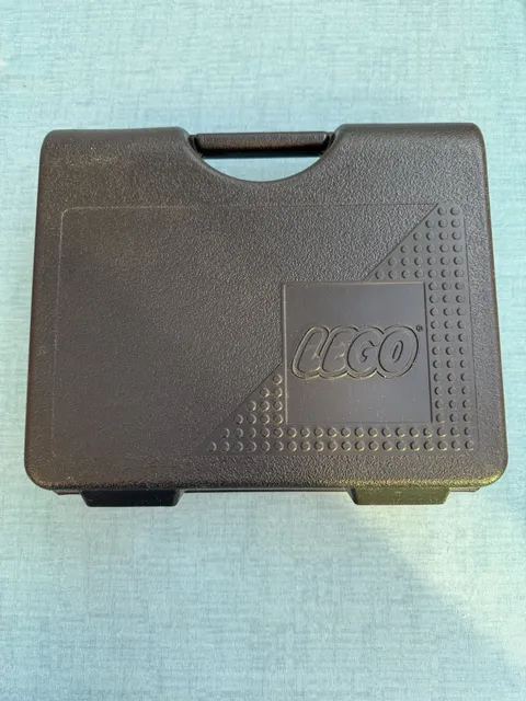 Vintage Lego Black Storage Carrying Case Plastic Latch Closure Box 1997 USA Made