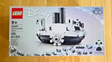 Lego Disney 100th Year Set # 40659 Mini Steamboat Willie GWP Brand New/Sealed