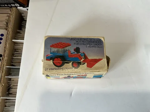 Vintage Lego Legoland Set 604 Excavator 1971 Blue Tractor WITH BOX