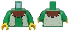 LEGO Minifigure Accessory Torso Upper Body Forestman Green Series 25 #E-012