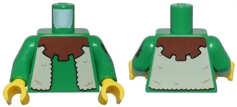 LEGO Minifigure Accessory Torso Upper Body Forestman Green Series 25 #E-012