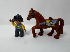 LEGO DUPLO 10577 Big Royal Castle Knight Figure & Brown Horse Lot