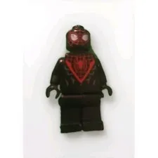 Miles Morales Spider-Man red webbing Marvel Lego Minifigure 76113