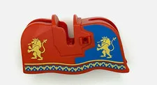 LEGO® Horse Barding, Smooth Edge with Gold Lionsn 13744pb03 New New