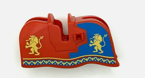 LEGO® Horse Barding, Smooth Edge with Gold Lionsn 13744pb03 New New