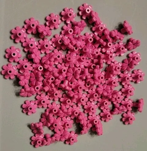 NEW LEGO® 100 Dark Pink Plant Flowers Bars and Small Pin Hole Parts