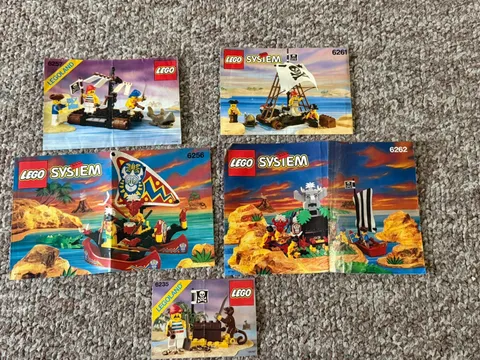 Lego Vintage Pirate Instructions ONLY!! 6257 6256 6262 6261 6235